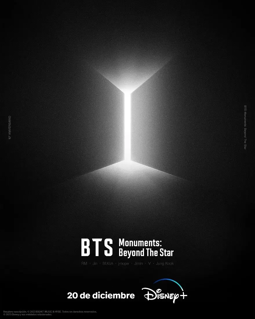 Poster de BTS Monuments: Beyond The Star.