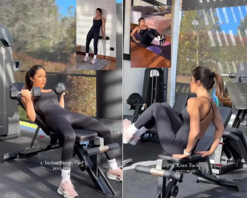 Silvy Araujo en un día de entrenamiento