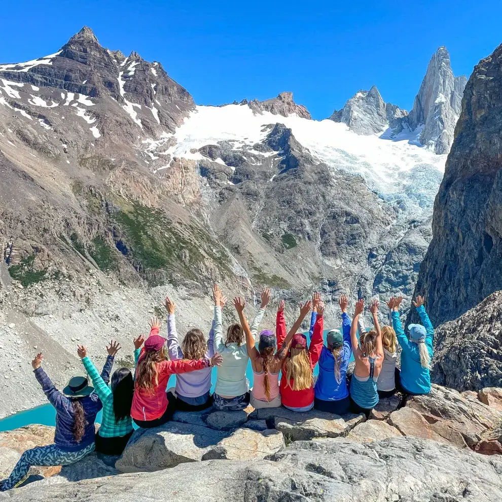 Uno de los viajes que organiza Maru en El Chaltén.