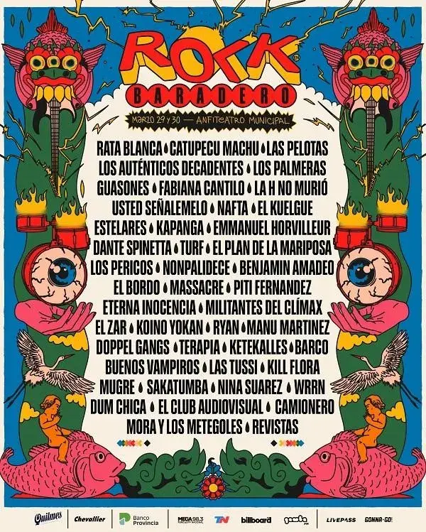 Rock en Baradero: el line up completo.