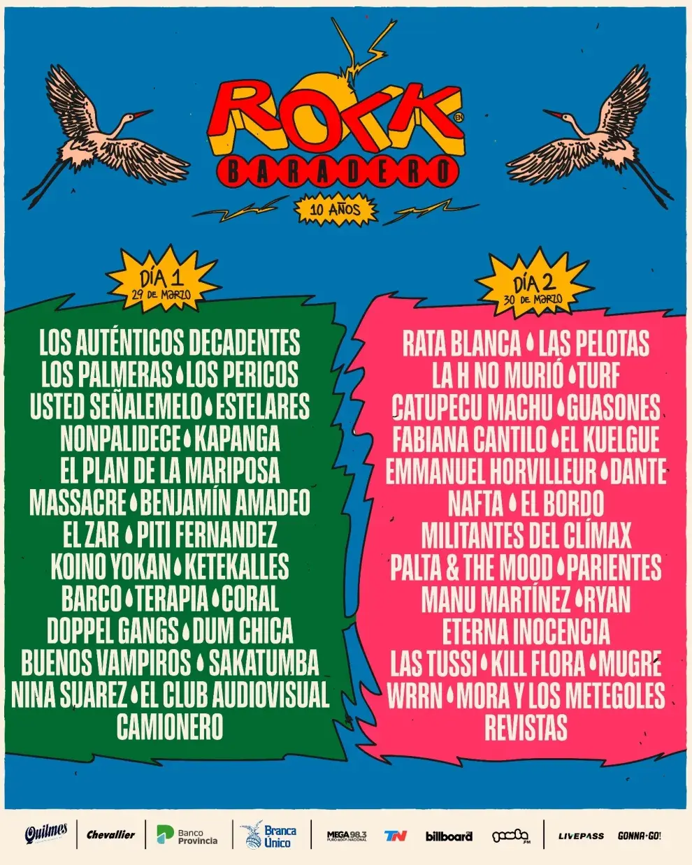 ROCK EN BARADERO ANUNCIÓ SU LINE-UP POR DÍA.