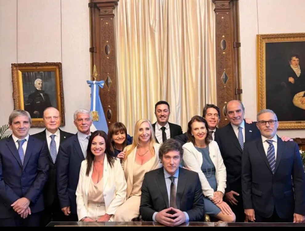El gabinete de Javier Milei.