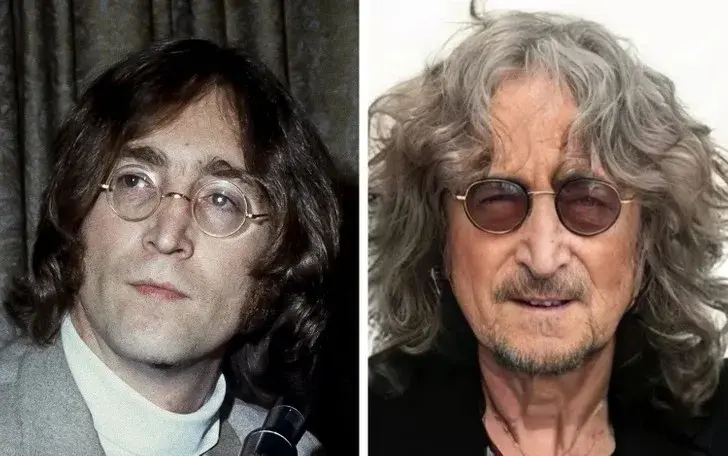 Así se vería John Lennon si hubiese envejecido, según la IA.