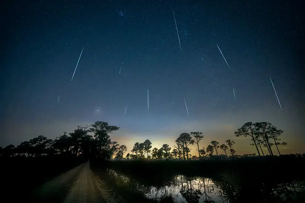 La lluvia de estrellas de enero se podrá ver mejor desde el Hemisferio Norte.