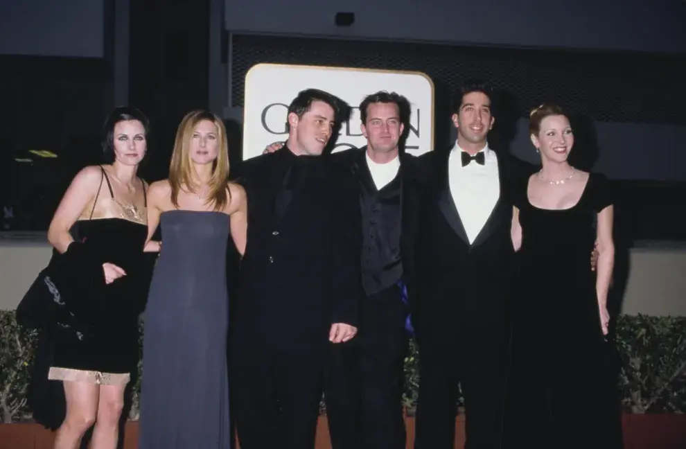 Foto del elenco de la serie Friends.