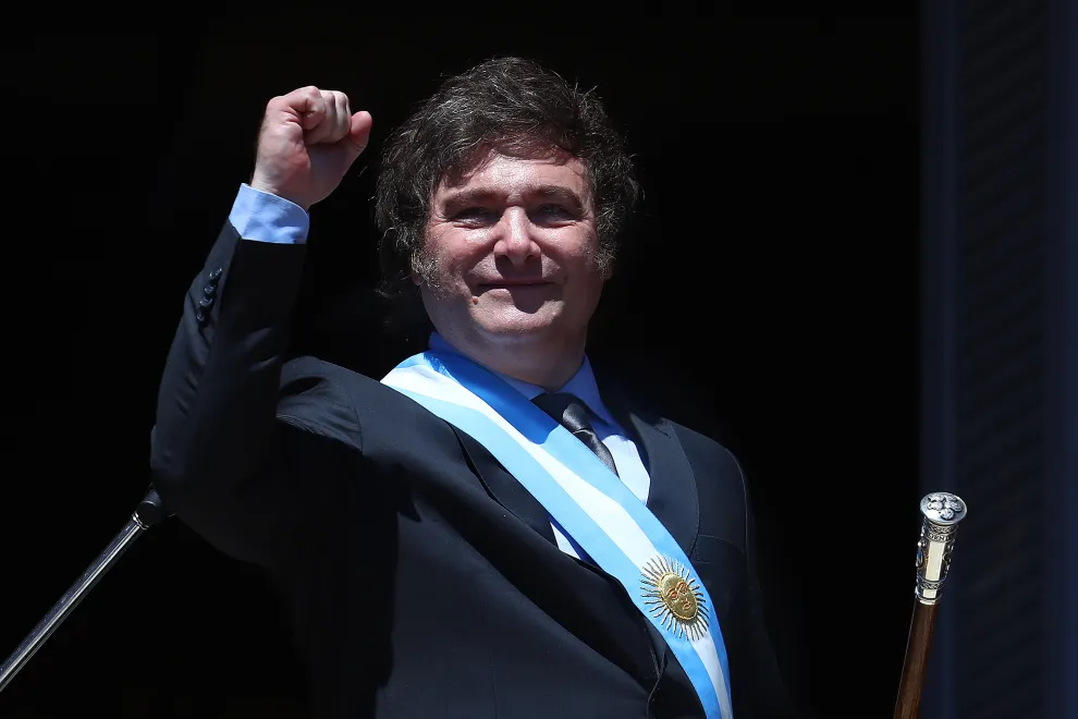 Los momentos más importantes de la ceremonia de asunción del nuevo presidente, Javier Milei.