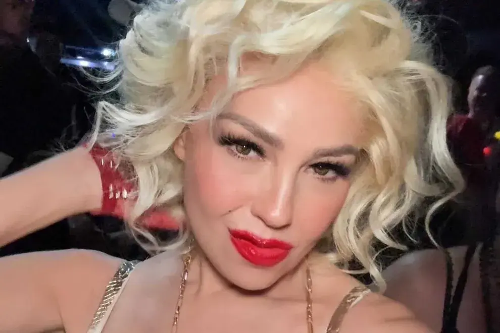 Thalía se disfrazó de Madonna para ir a uno de sus conciertos y sorprendió a sus seguidores