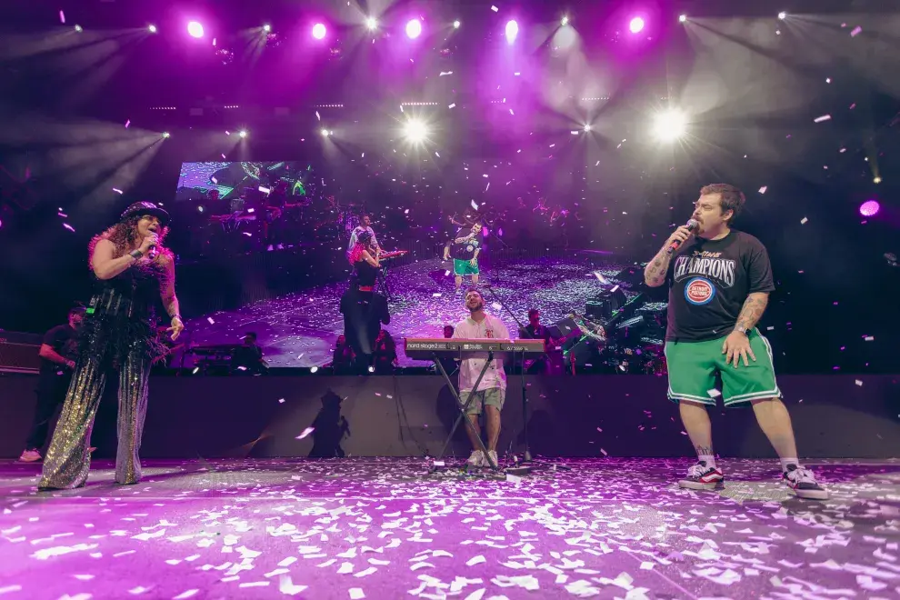 Patricia Sosa, Lucas Fridman y Migue Granados, en una versión de "Aprender a volar"