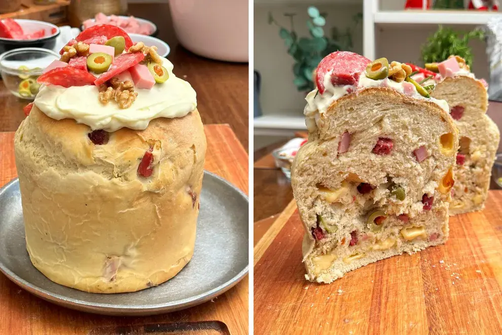 Pan dulce salado: una opción distinta y original para el clásico de Navidad