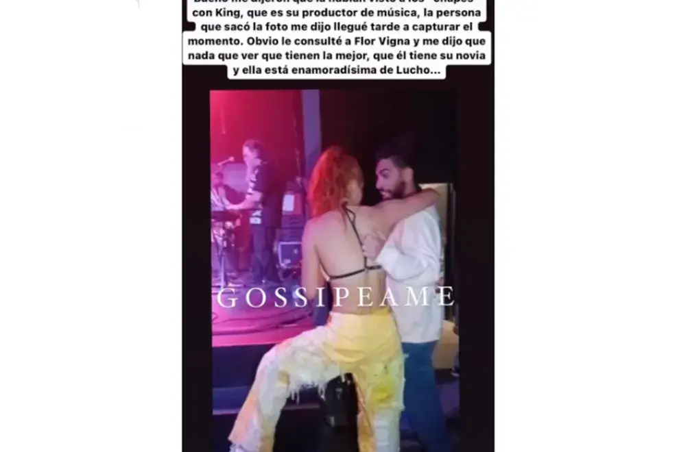 La imagen se volvió viral. Flor Vigna aparece muy cerca de otro hombre lo que podría poner en peligro su relación con Castro.