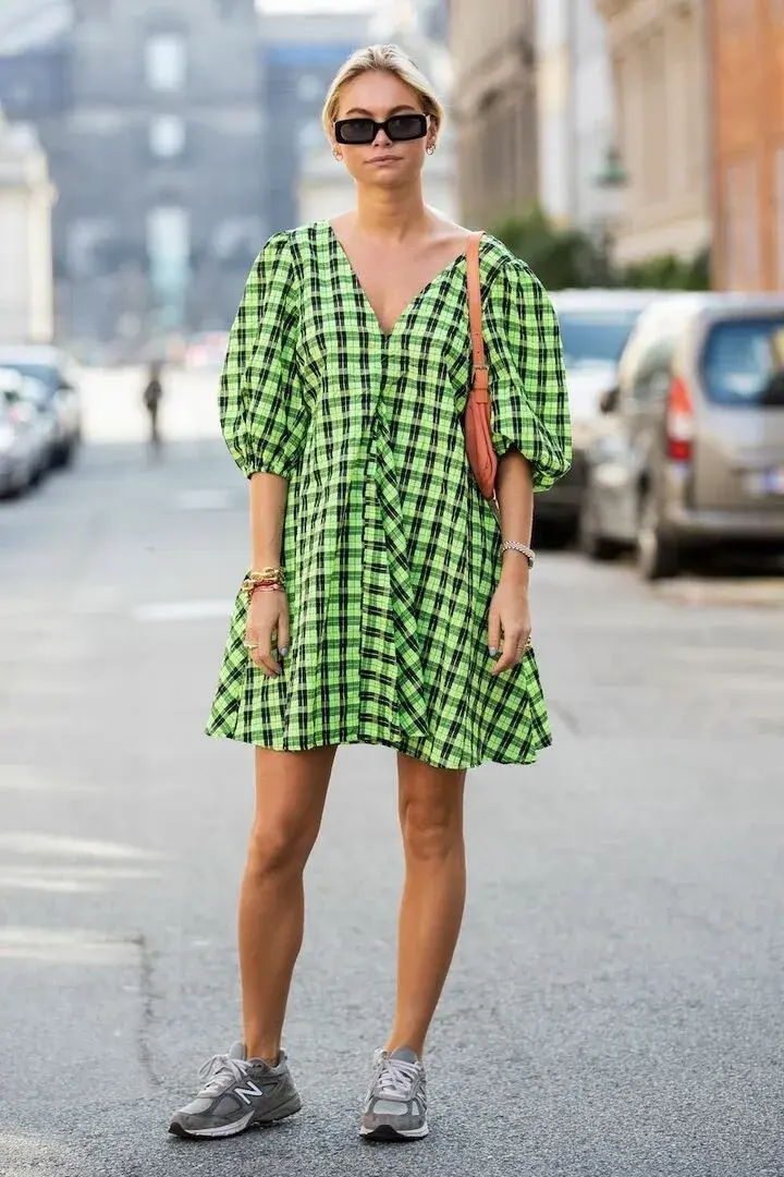 Mini vestido estampado. Flojo y cortito, bien fresco!
