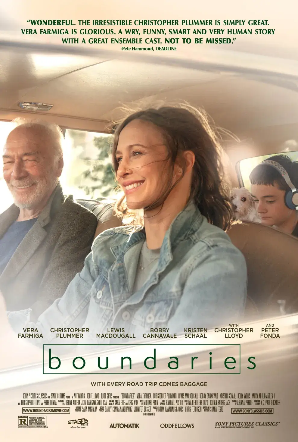 Poster de Una familia disfuncional, o Boundaries, recién llegada a Netflix.