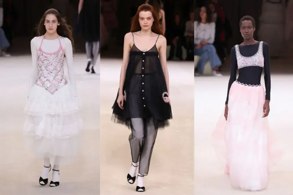 Balletcore y una colección hiper femenina en la pasarela de Chanel en Paris