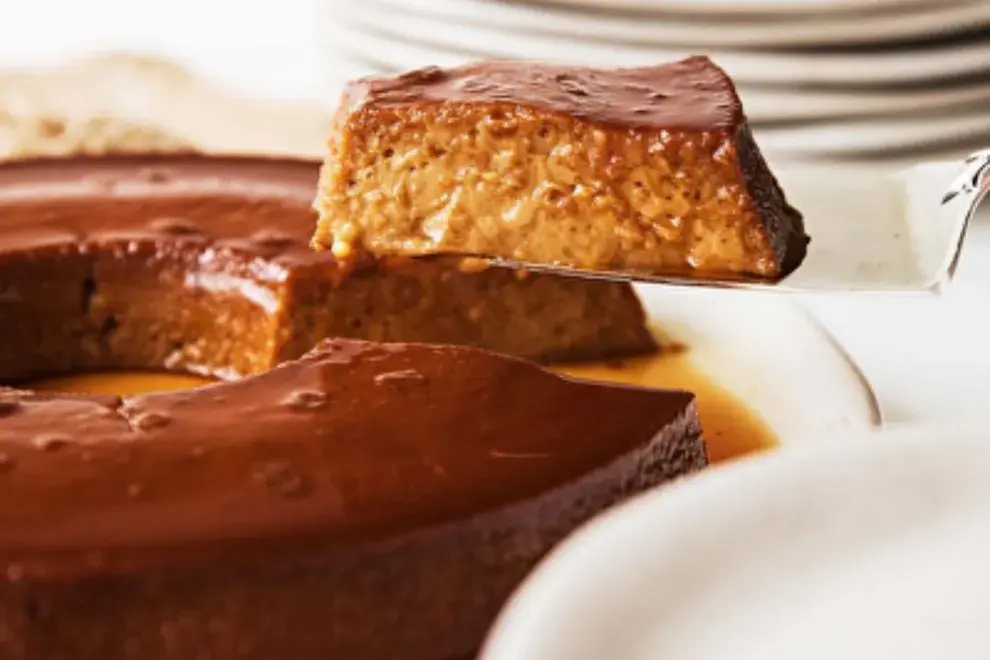 Receta de flan de dulce de leche, de Tefi Russo.