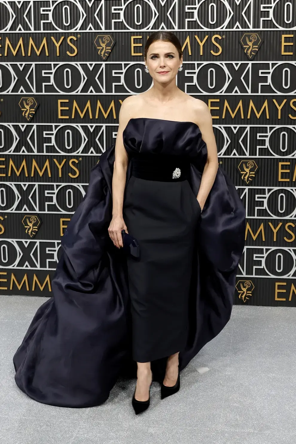 Keri Russell en la alfombra roja de los Premios Emmy 2023.