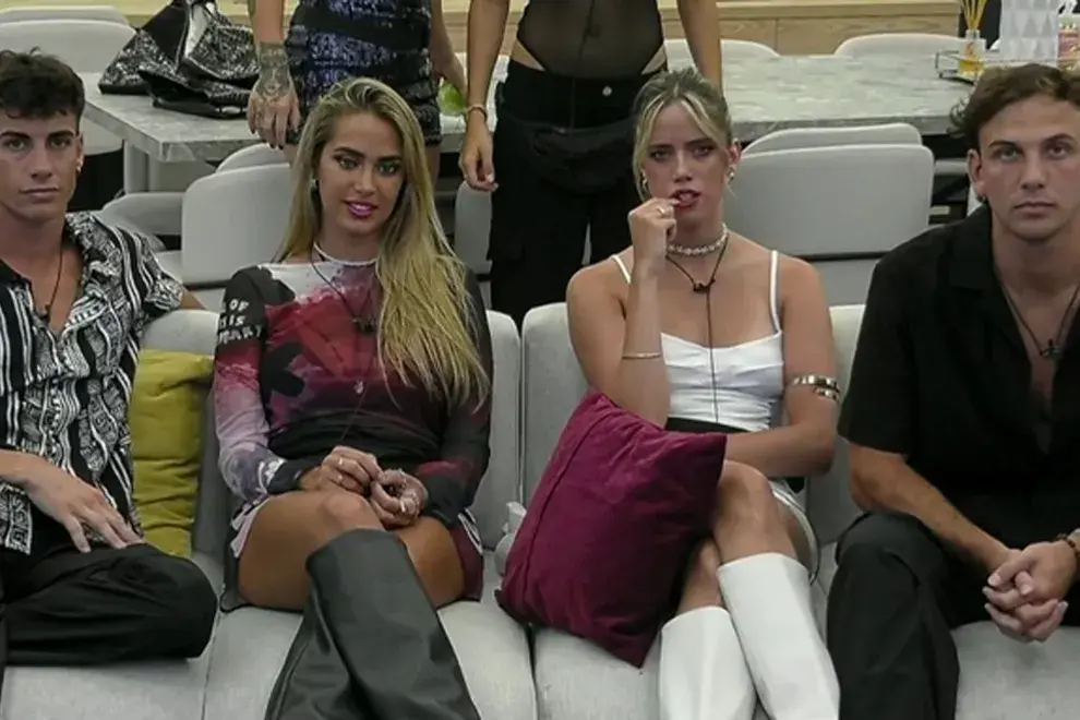 Denisse, Alan, Sabrina y Bautista en la gala de doble eliminación de Gran Hermano.