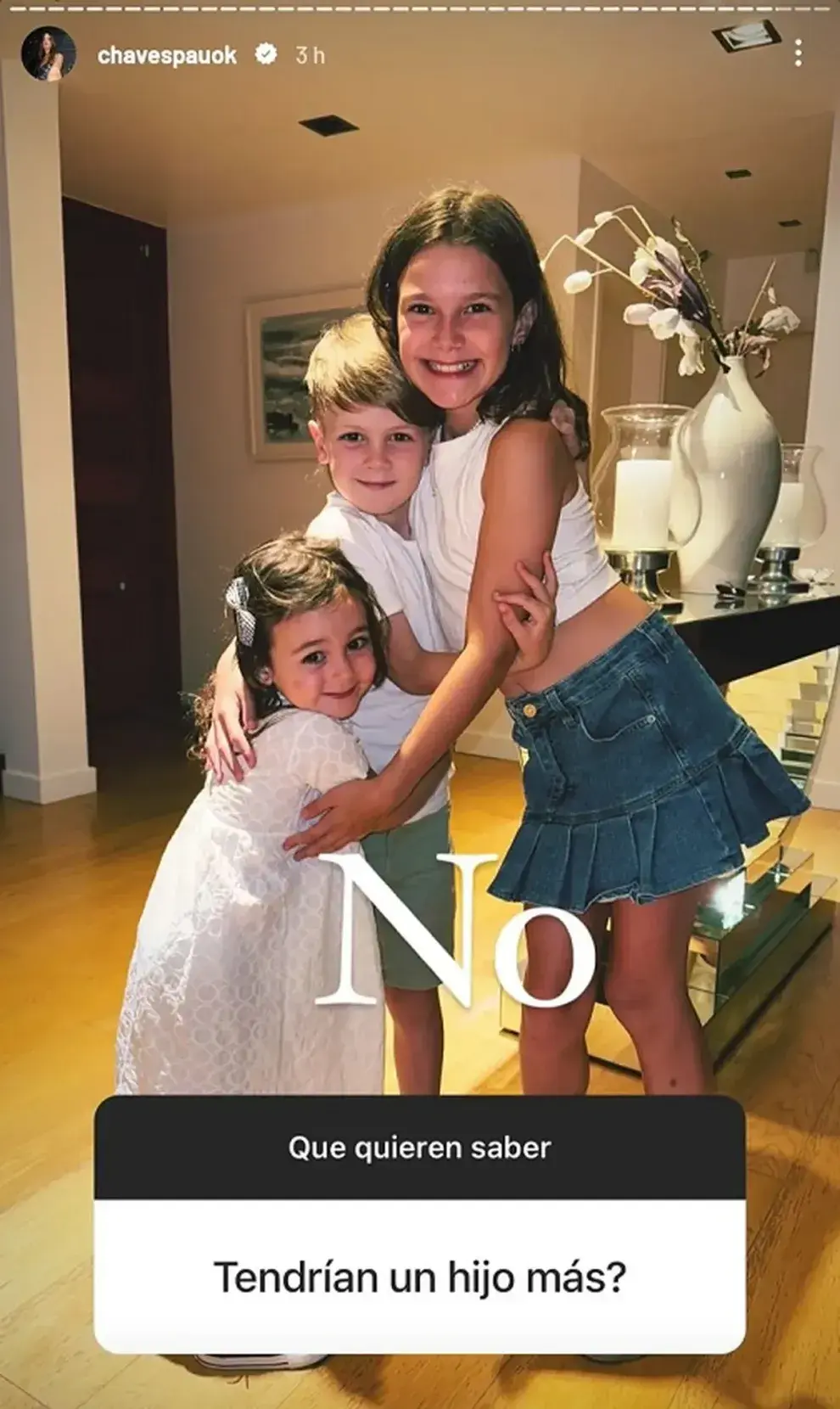 La respuesta de Paula Chaves a la seguidora.