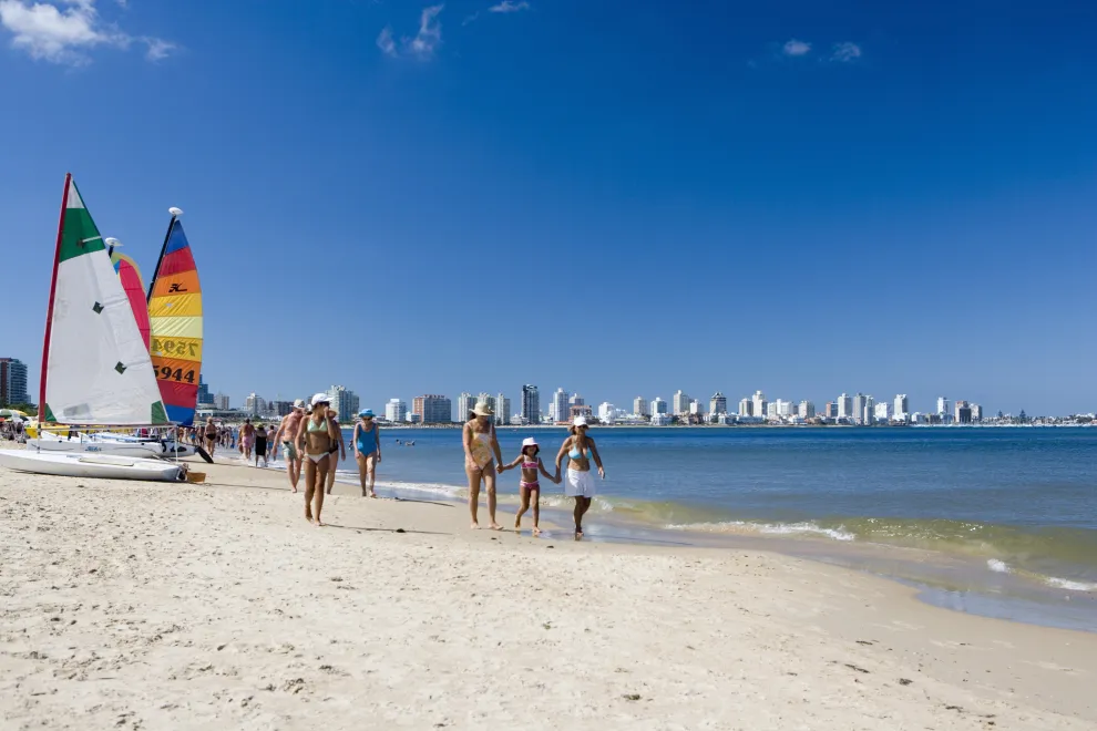 Punta del Este, Uruguay, uno de los destinos favoritos de playa.