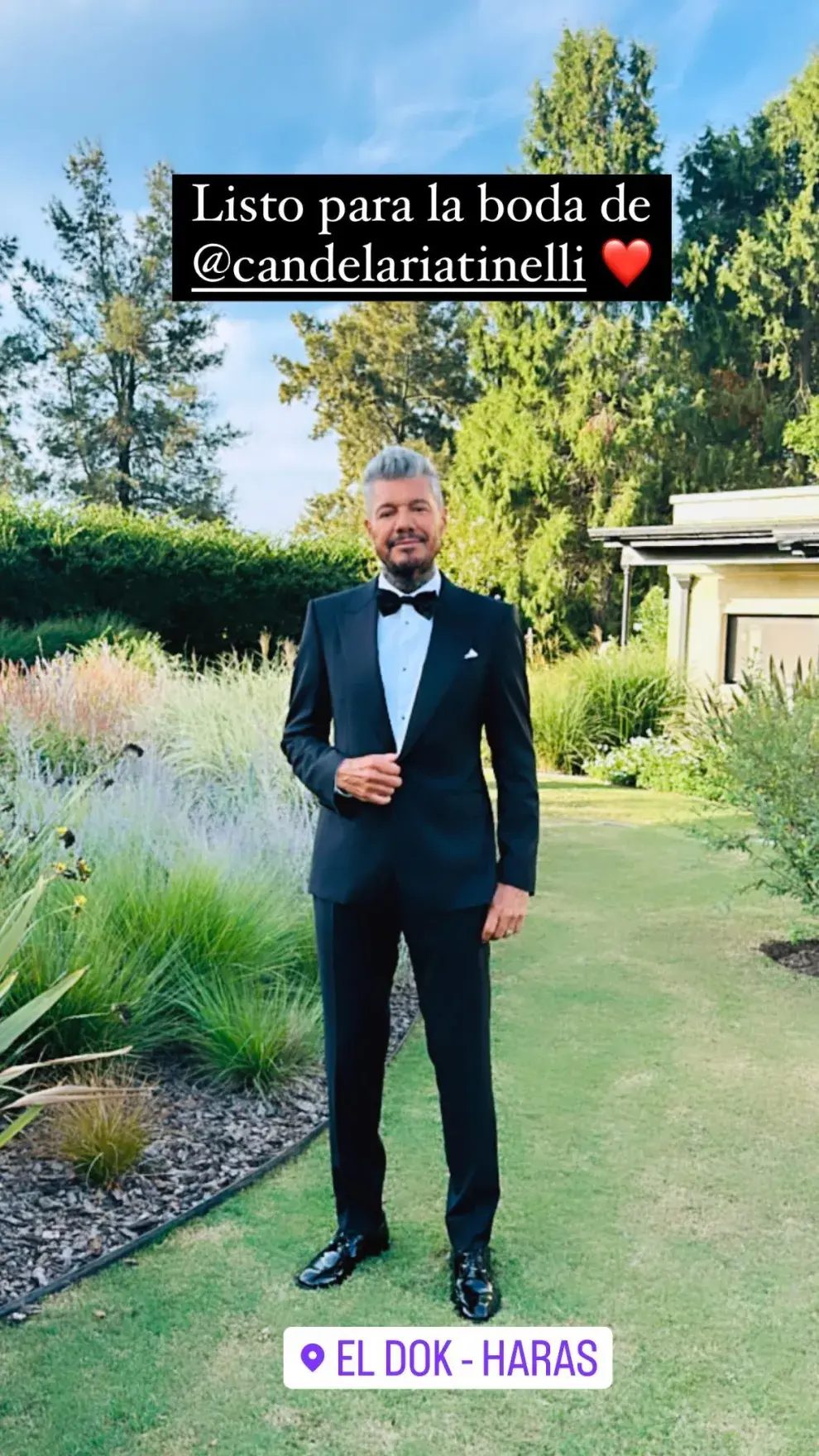 Marcelo Tinelli listo para la boda de su hija Candelaria.