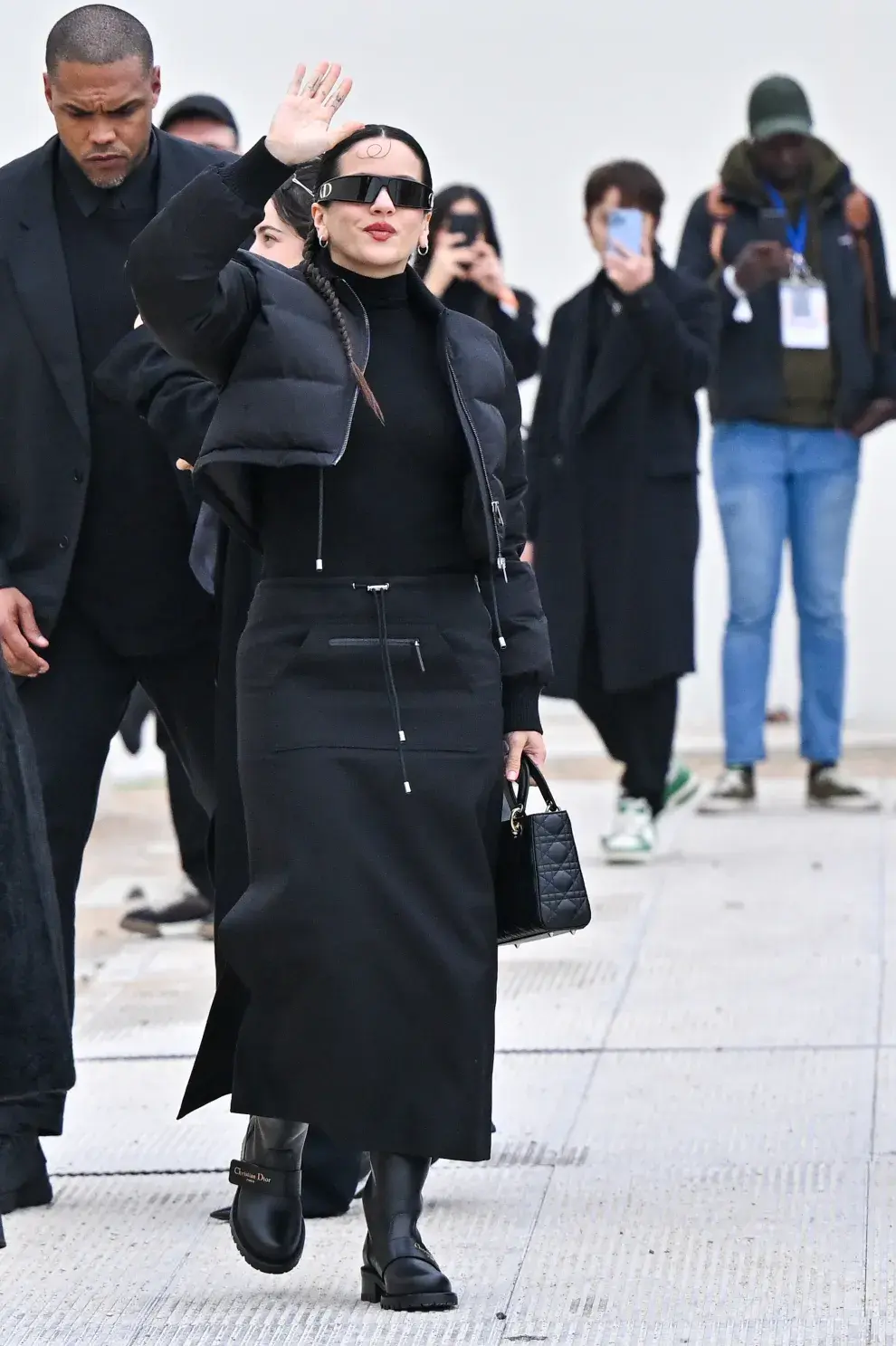 Rosalía en la Paris Fashion Week, el 27 de febrero de 2024.