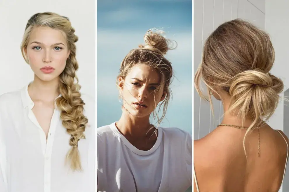 4 peinados súper fáciles e ideales para el verano.