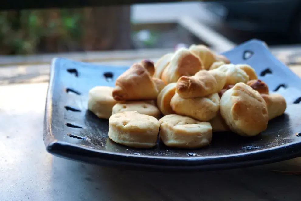 Bizcochitos caseros de grasa.