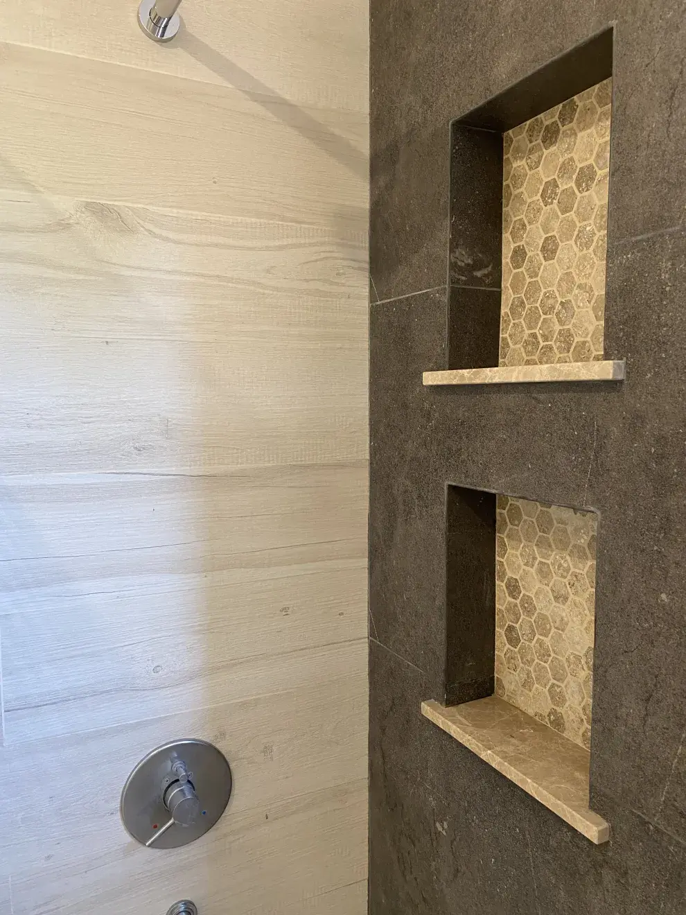 La zona de la ducha se remodeló por completo.