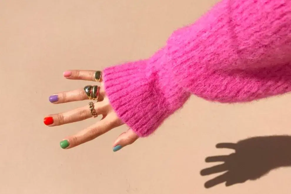 10 diseños de nail art a puro color.