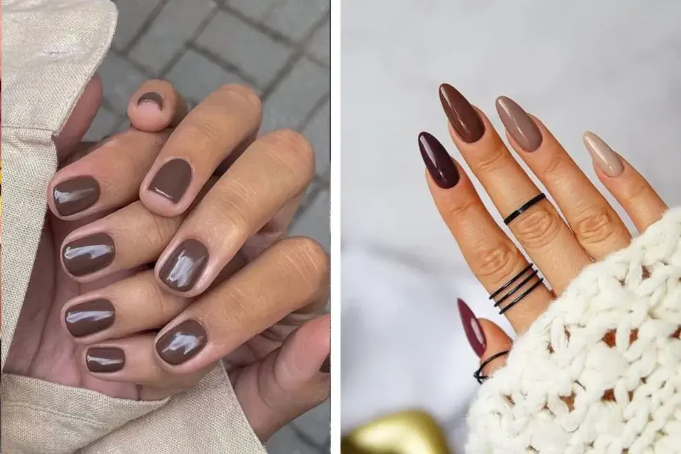 Maroon nails: inspirate con estos diseños y sumate a la tendencia de las uñas en la gama del marrón.