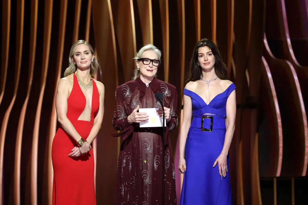 Emily Blunt, Meryl Streep y Anne Hathaway en los SAG Awards 2024.