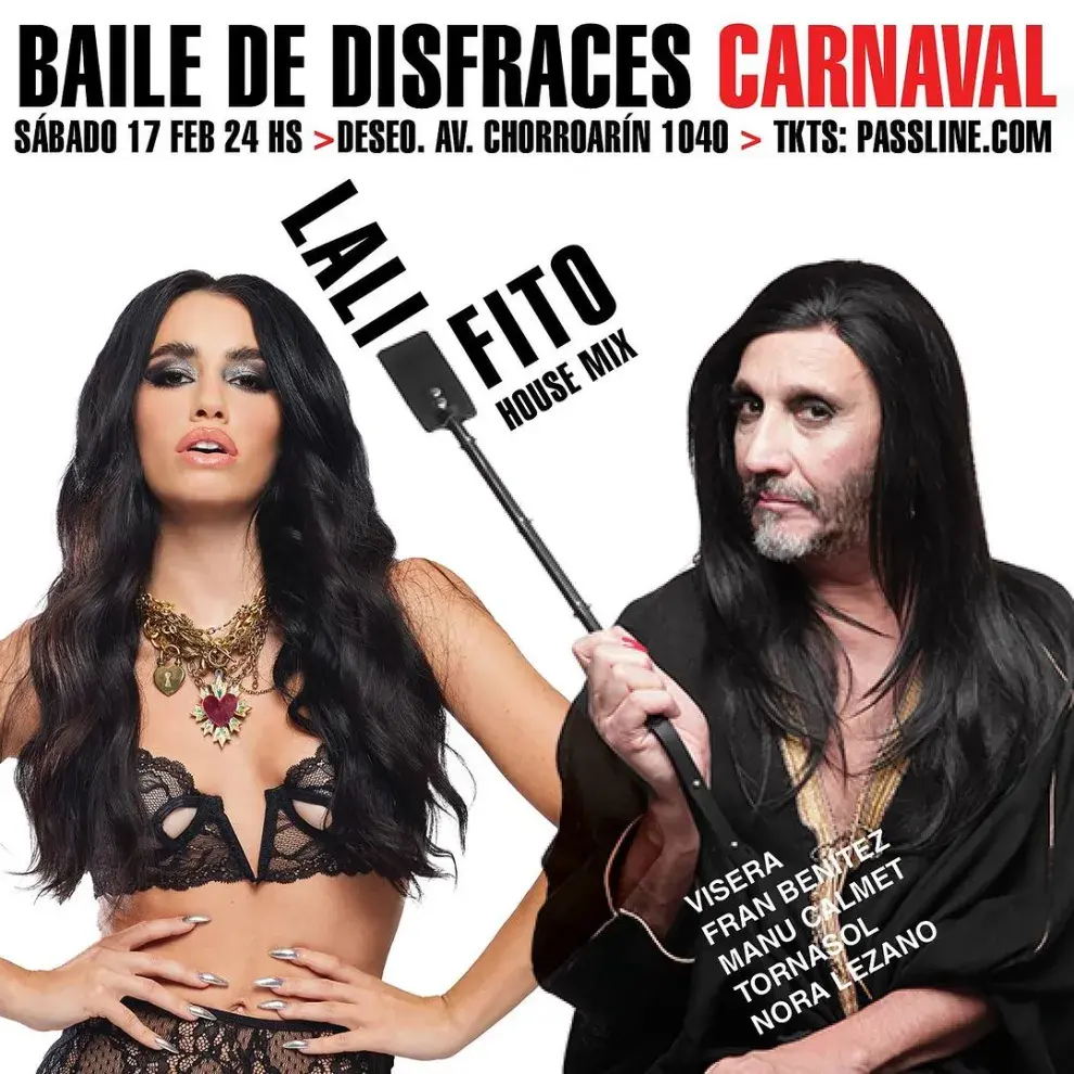La fiesta de disfraces de Lali Espósito y Fito Páez: cómo comprar las entradas.