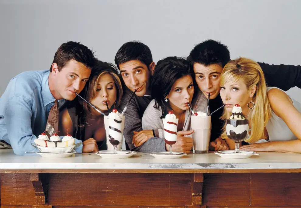 Los seis protagonistas de la icónica serie de TV, Friends.