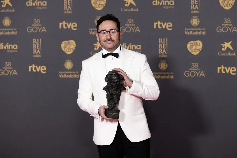 J. A. Bayona, el director de La sociedad de la nieve, durante la ceremonia de los Premios Goya.