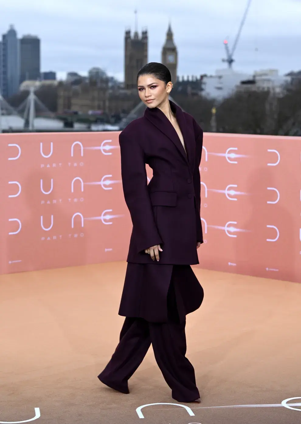 Zendaya en Londres, photocall de Duna: Parte 2, el 14 de febrero.