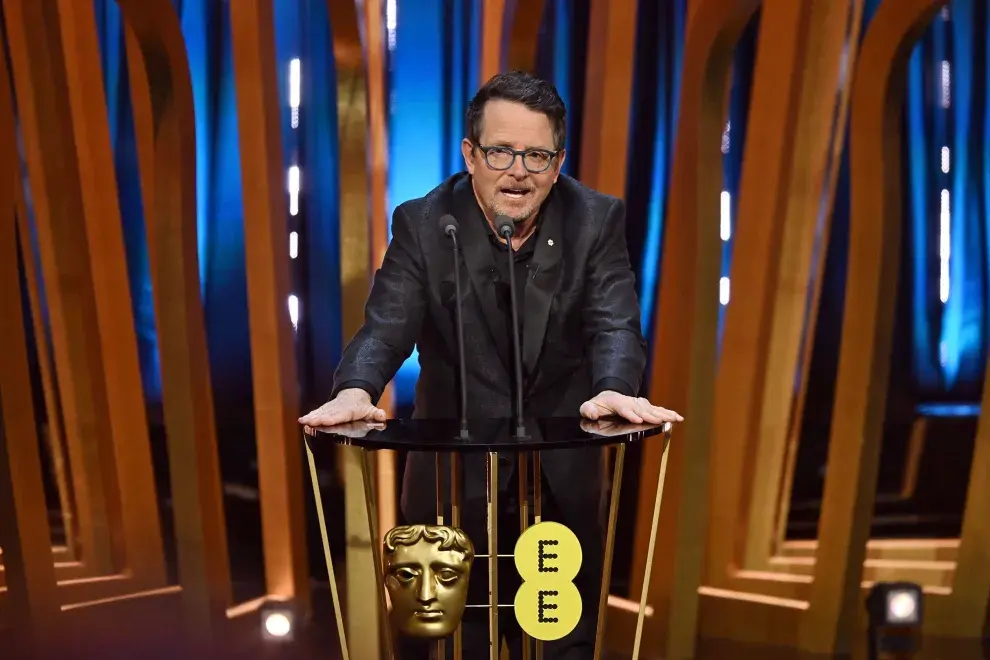 Michael J. Fox en la entrega de los Premios BAFTA 2024, el 18 de febrero.