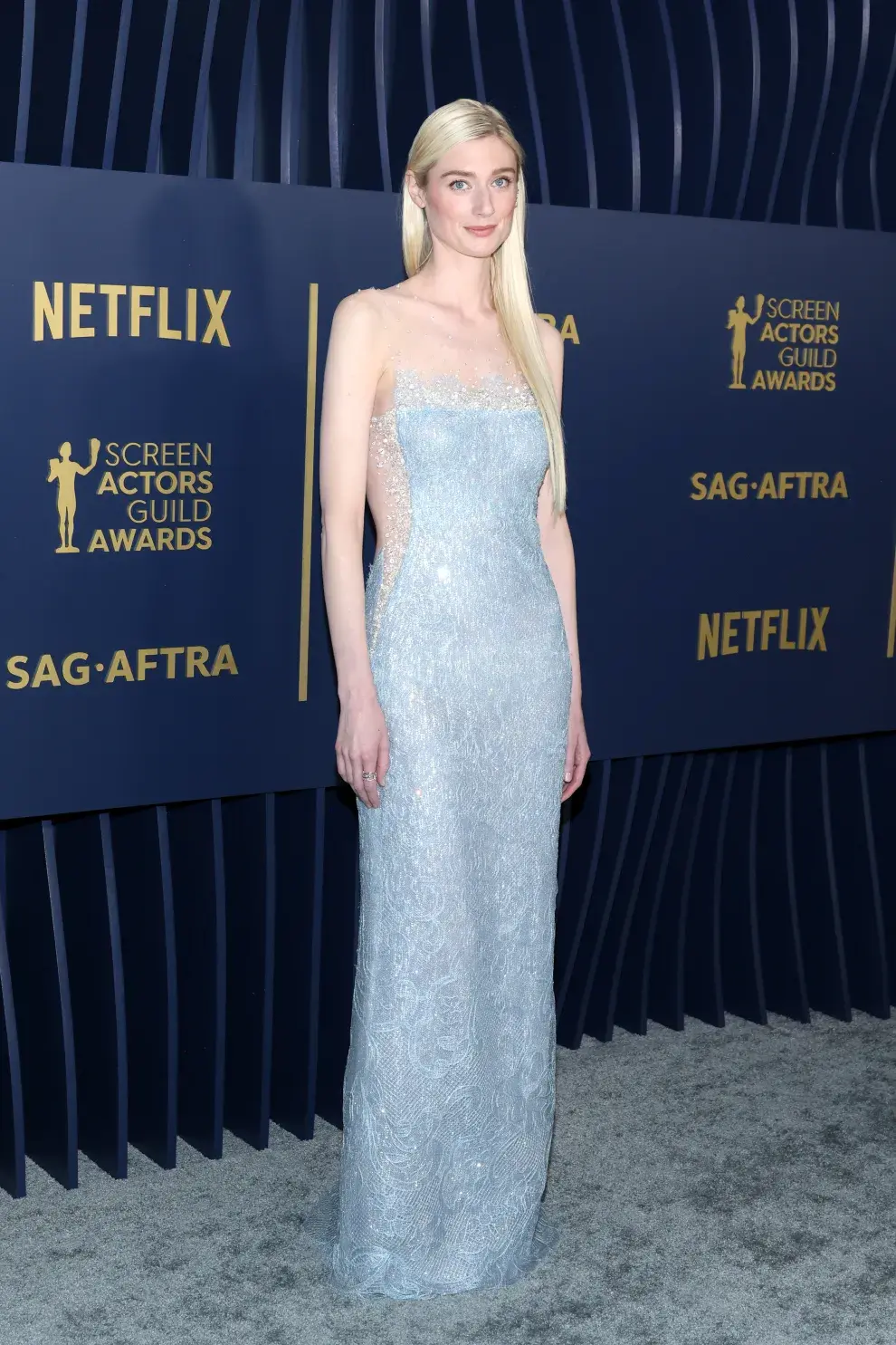 Elizabeth Debicki en la red carpet de los SAG Awards 2024.