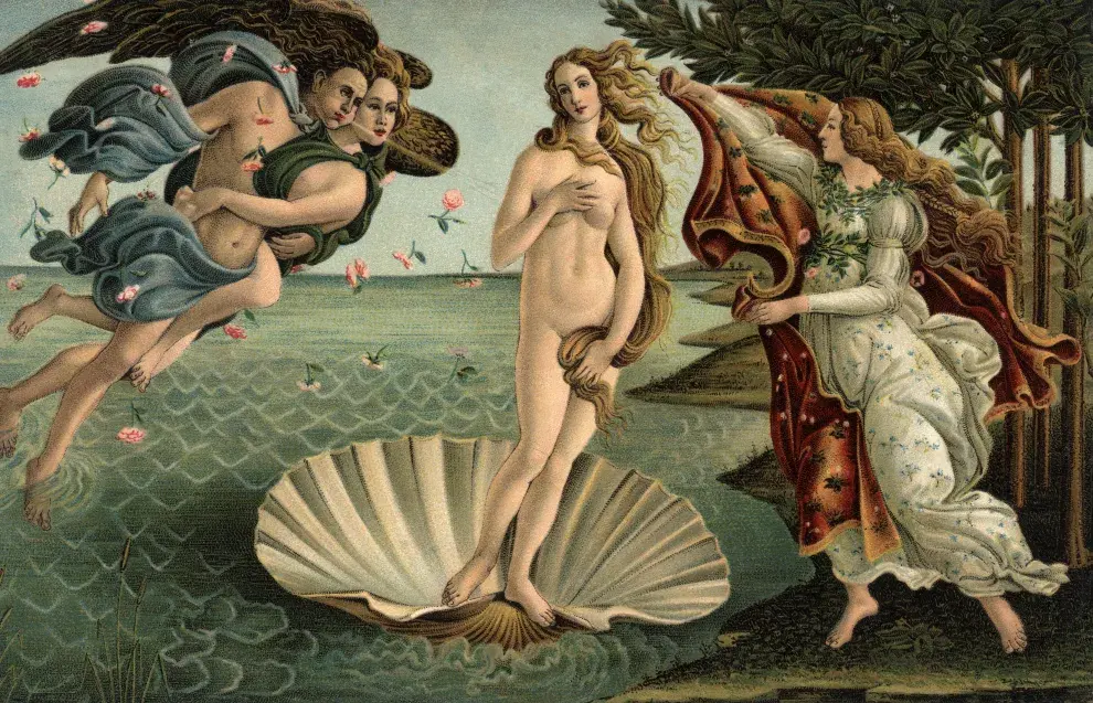 “Nacimiento de Venus” de Botticelli.