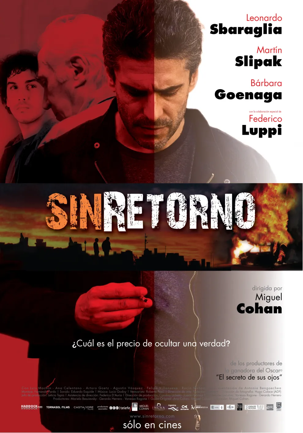 Leonardo Sbaraglia es el protagonista de Sin retorno, la película que está arrasando en Netflix.