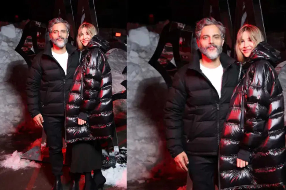 Los artistas estuvieron presentes en el desfile de italiana Moncler, de la que el actor es embajador. 