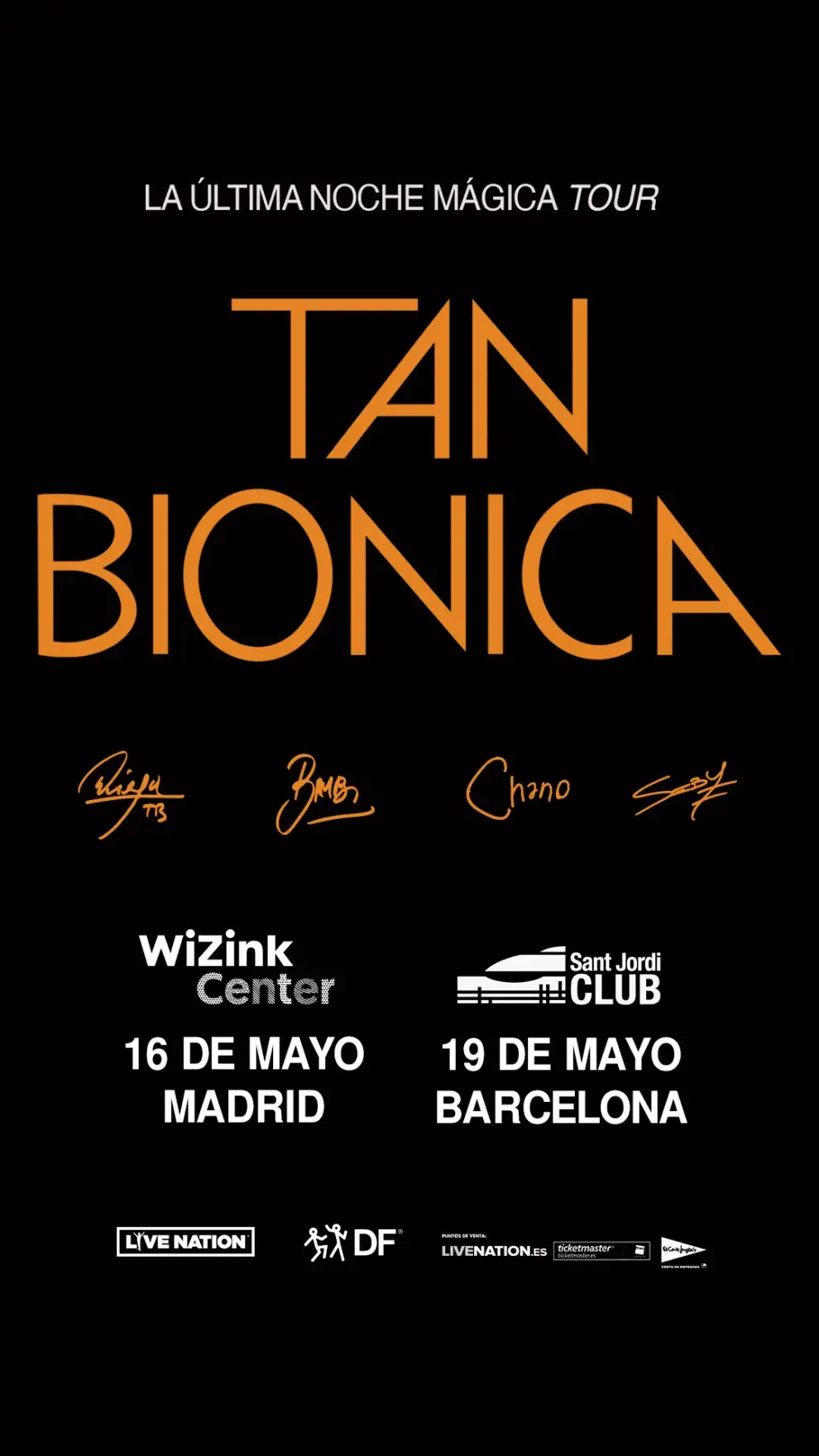 Tan Biónica lleva La última noche mágica a Madrid y Barcelona.