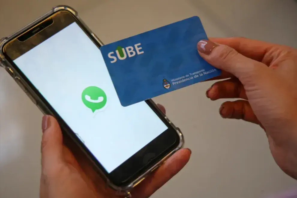 La tarjeta SUBE se puede registrar por WhatsApp.