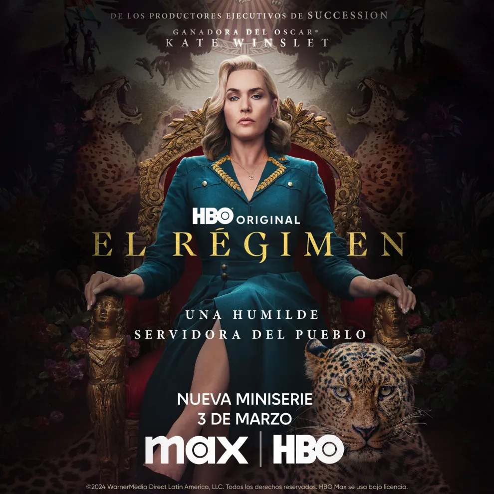 Kate Winslet en el arte de la serie The Regimen que estrena en marzo en HBO.