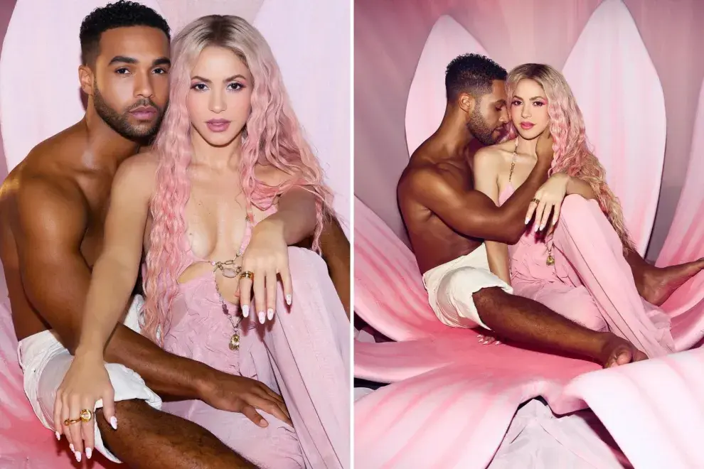 Lucien Laviscount y Shakira en imágenes del videoclip de Puntería.