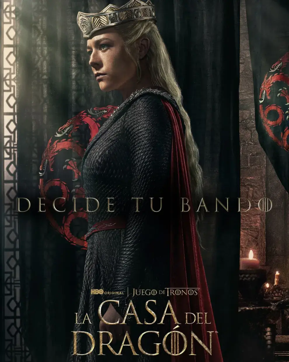 Afiche promocional de la segunda temporada de House of the Dragon.