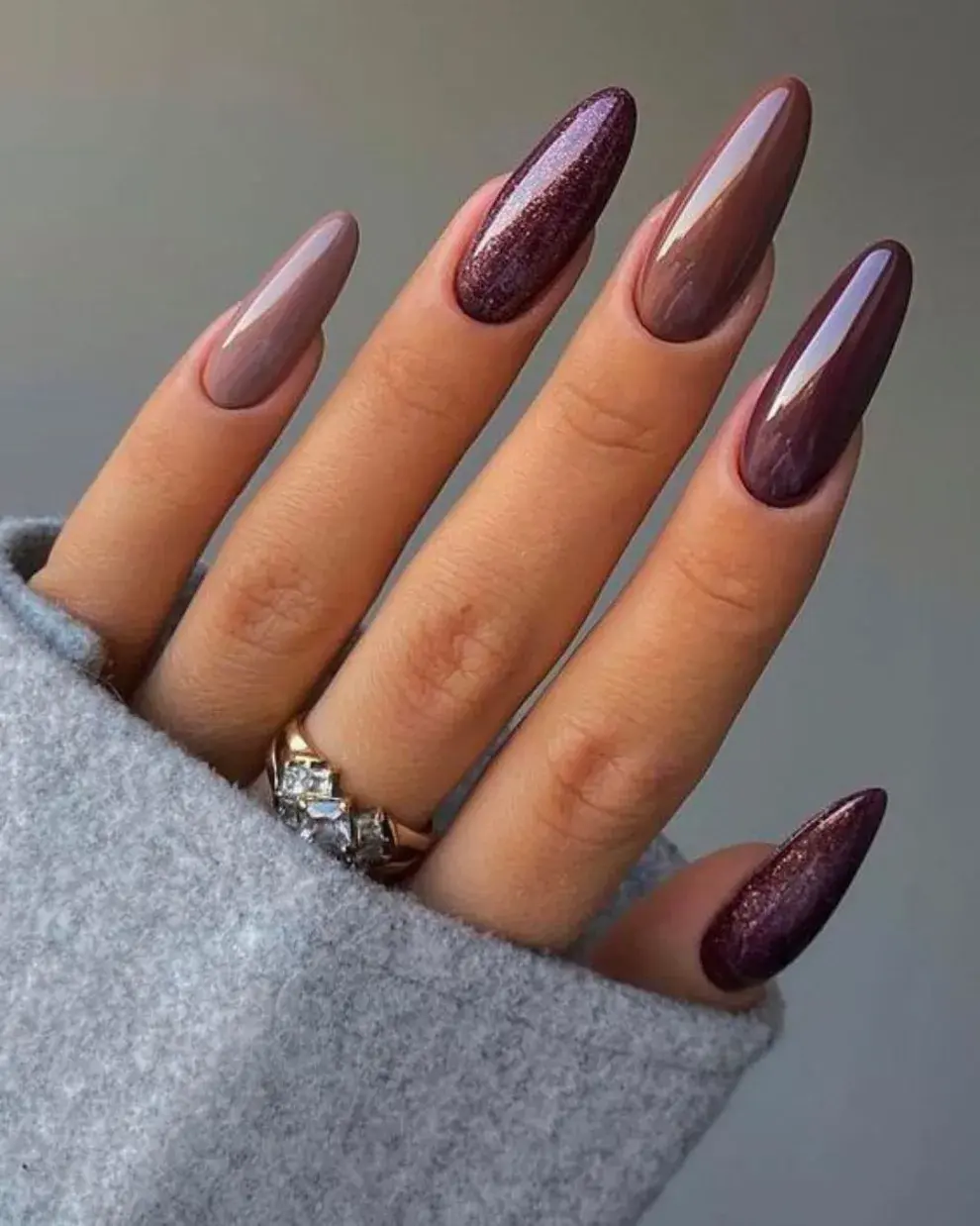 Los violetas y marraones van a estar súper de moda durante el otoño.