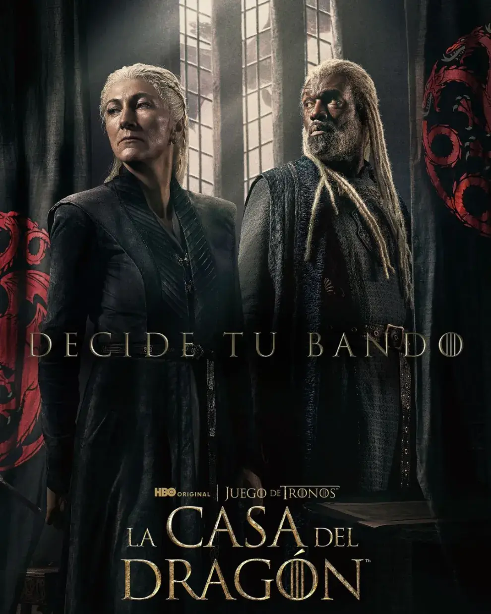 Afiche promocional de la segunda temporada de House of the Dragon.