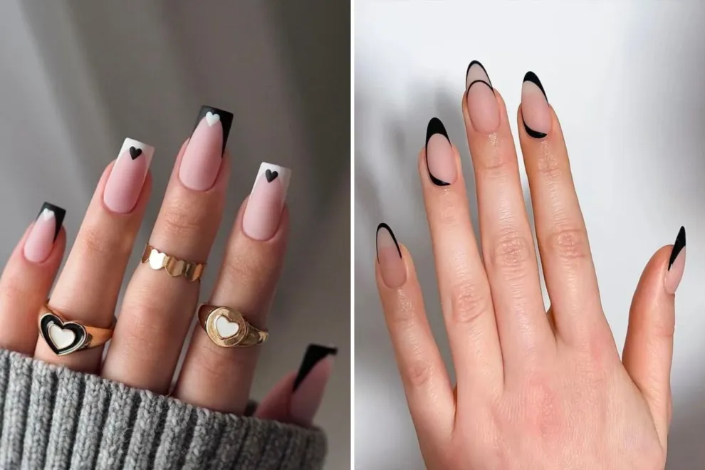 7 diseños de nail art en blanco y negro que te van a copar.
