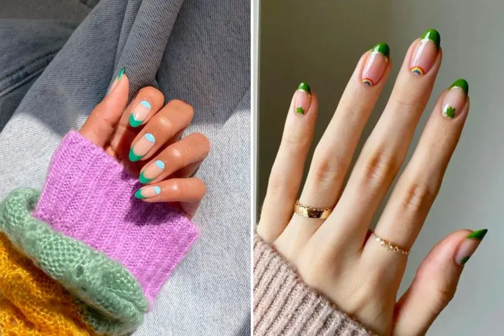 7 diseños de francesitas invertidas que reinventan el clásico nail art.