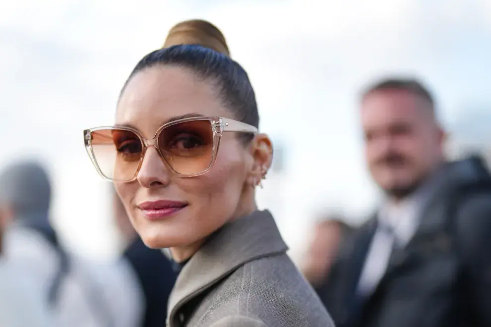 Olivia Palermo en la semana de la moda. 