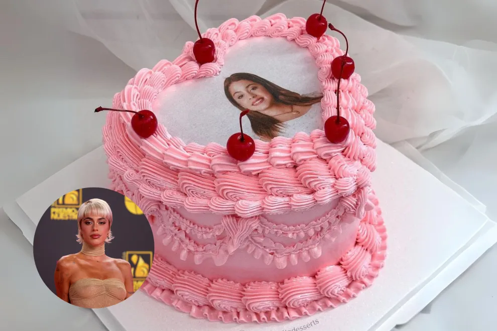 La "burning cake" con la que Tini cumplió sus 27 años es de Mama Chanita (@mamachanitadesserts).